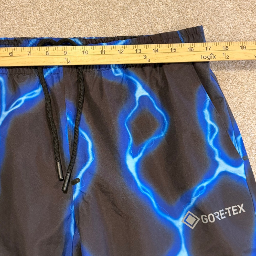 Volcom Gore-Tex Pants Mens Large Travis Spinks Black Blue Lightning Bolt NWOT - Picture 3 of 10